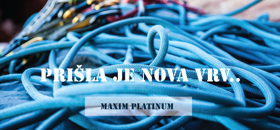 Plezalna vrv Maxim platinum 9.8mm 70m